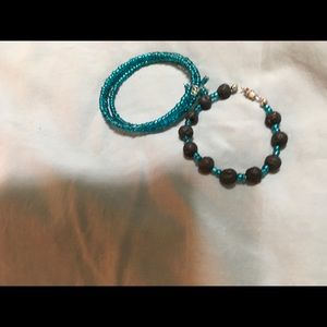 Black $ turquoise bracelets